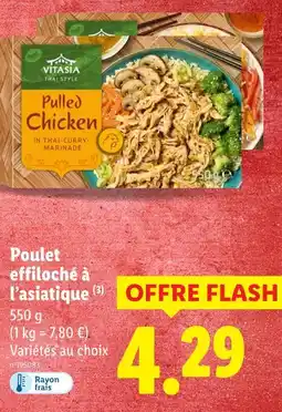 Lidl Vitasia Thai Style Poulet effiloché à l’asiatique offre
