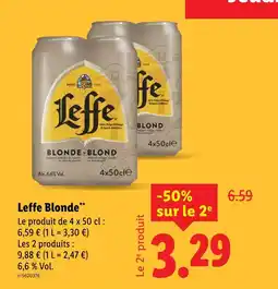Lidl Leffe Blonde offre