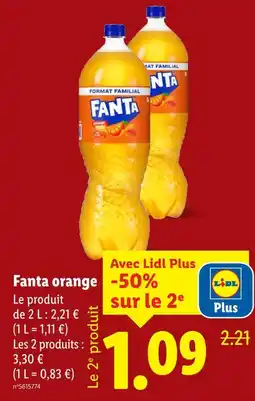 Lidl Fanta orange offre
