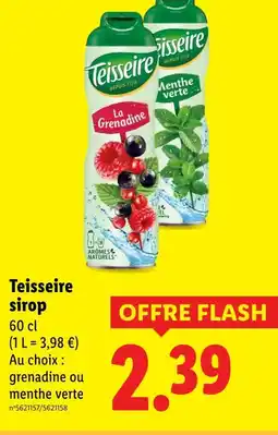 Lidl TEISSEIRE Sirop offre