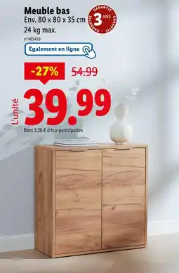 Lidl Meuble bas offre