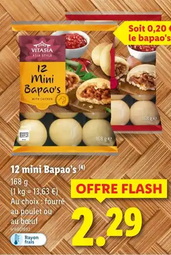 Lidl Vitasia 12 mini Bapao's offre