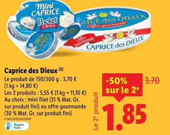 Lidl Caprice des Dieux offre