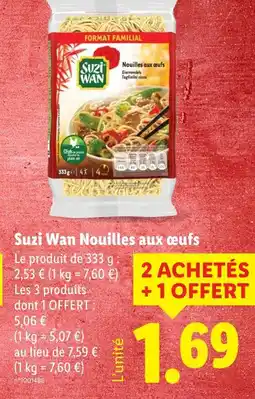 Lidl Suzi Wan Nouilles aux œufs offre
