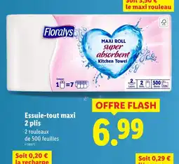 Lidl Floralys Essuie-tout maxi 2 plis offre