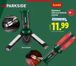 Lidl PARKSIDE Baladeuse LED avec batterie externe offre