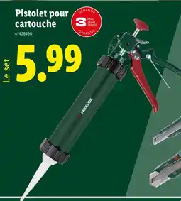 Lidl PARKSIDE Pistolet pour cartouche offre