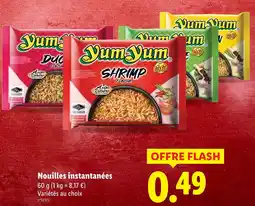 Lidl Yum Yum Nouilles instantanées offre