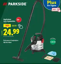 Lidl Parkside Aspirateur eau et poussière offre