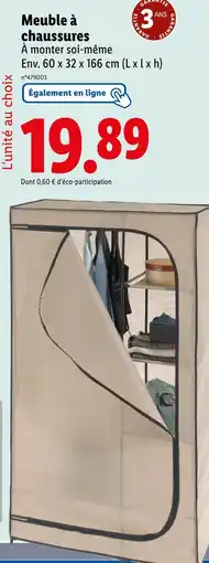 Lidl Meuble à chaussures offre