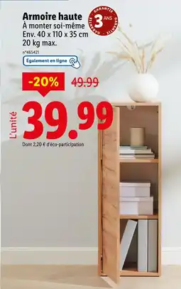 Lidl LIVARNO Armoire haute offre