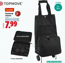 Lidl TOPMOVE Chariot de courses offre
