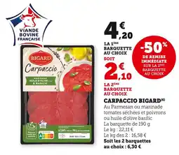 Super U BIGARD Carpaccio offre