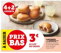 Super U 4 beignets + 2 offerts offre