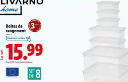 Lidl LIVARNO HOME Boîtes de rangement offre
