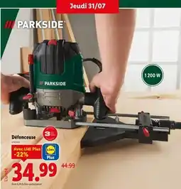 Lidl Parkside Défonceuse offre