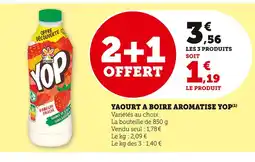 Super U Yoplait Yaourt à boire aromatisé Yop offre