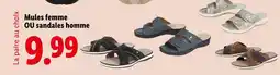 Lidl ESMARA Mules femme ou sandales homme offre