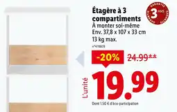 Lidl Étagère à 3 compartiments offre