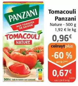 Colruyt Panzani - tomacouli offre