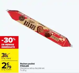 Carrefour Rochers praliné poulain offre