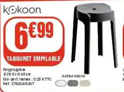 La Foir'Fouille Tabouret empilable offre