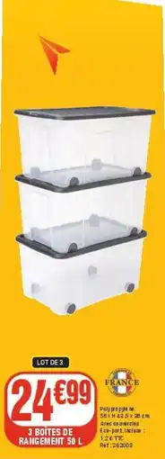 La Foir'Fouille 3 boîtes de rangement offre