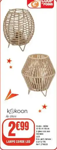 La Foir'Fouille Lampe corde led offre
