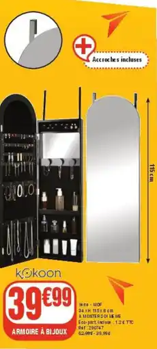 La Foir'Fouille kokoon Armoire à bijoux offre
