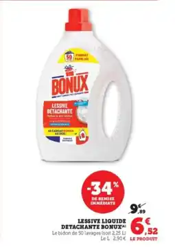 U Express Lessive liquide detachante bonux offre