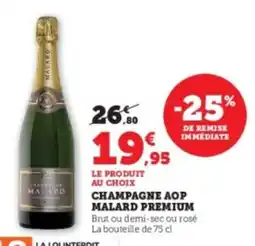U Express Champagne aop malard premium offre