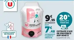U Express Coteaux d'aix en provence aop rose u offre