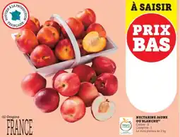 U Express Nectarine jaune ou blanche offre