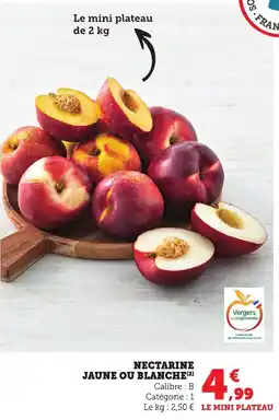 Maximarché Nectarine jaune ou blanche offre