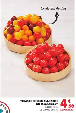 Maximarché Tomate cerise allongee ou melangee offre