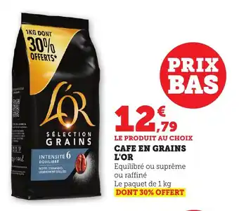 Maximarché Cafe en grains l'or offre