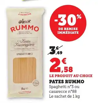 Maximarché Pates rummo offre