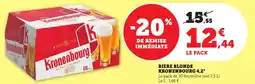 Maximarché Biere blonde kronenbourg 4,2° offre