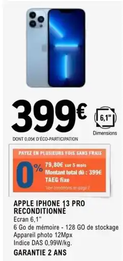 E.Leclerc Total - iphone 13 pro reconditionne offre