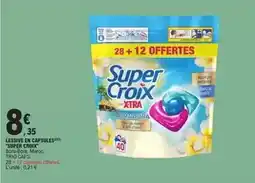 E.Leclerc Super croix - lessive en capsules offre