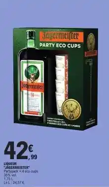 E.Leclerc Jagermeister - liqueur offre