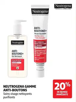 Auchan Parapharmacie Neutrogena gamme anti-boutons offre