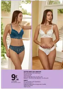 E.Leclerc Soutien-gorge avec caraiture offre