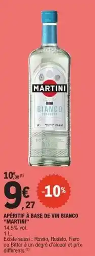 E.Leclerc Martini - aperitif à base de vin bianco offre