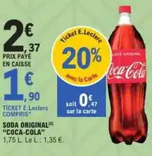 E.Leclerc Coca cola - soda original offre