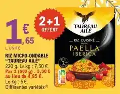 E.Leclerc Taureau ailé - riz micro-ondable offre
