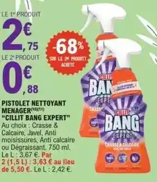 E.Leclerc Bang - pistolet nettoyant menager offre
