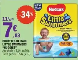 E.Leclerc Huggies - culottes de bain little swimmers offre