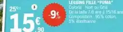 E.Leclerc Puma - legging fille puma offre