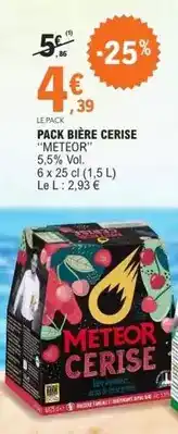 E.Leclerc Meteor - pack bière cerise offre